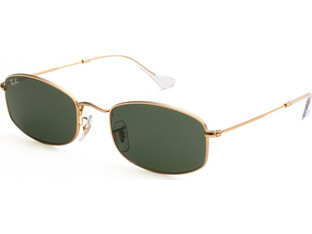 Ray-Ban RB3832 001/31 Γυναικεία Γυαλιά Ηλίου Ορθογώνια Μεταλλικά Χρυσά με Πράσινο Φακό