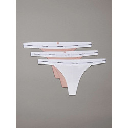 Calvin Klein Βαμβακερά Γυναικεία String 3Pack LV00QD5308-TL2