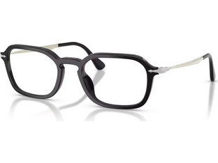 Persol PO3381V 95 Ανδρικός Σκελετός Γυαλιών Οράσεως Κοκάλινος Μεταλλικός Ασημί Μαύρος