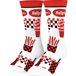 Cool Checkers & Rallys Food Ανδρικές Κάλτσες Ψηλές με Σχέδια Πολύχρωμες 37174MCNCF