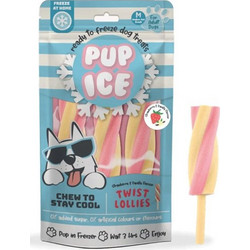 Imaginelles Pup Ice Chew to Stay Cool Twist Lollies with Strawberry & Vanilla 3τμχ 90gr