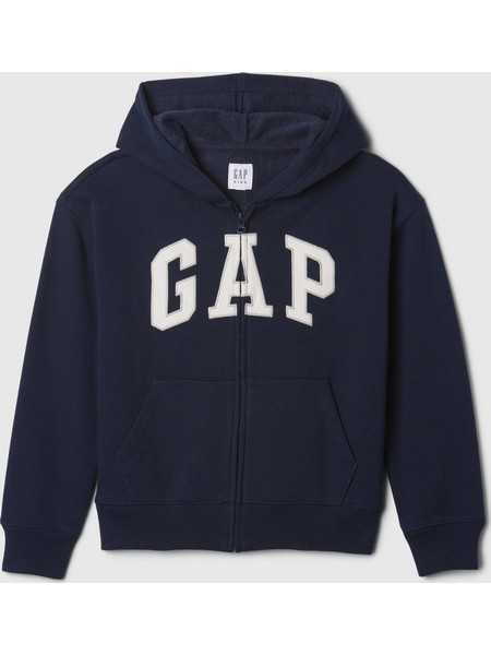 Gap Παιδική Ζακέτα Φούτερ με Κουκούλα και Φερμουάρ Navy Μπλε 645416000