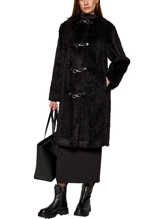 Hugo Boss Melja Γυναικεία Γούνα Μακριά Μαύρη 50546754-001