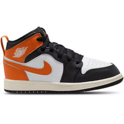 Jordan Air Jordan 1 Παιδικά Sneakers Μποτάκια Μαύρα Πορτοκαλί DQ8424-801