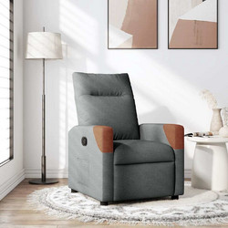 vidaXL Πολυθρόνα Relax με Υποπόδιο Ανακλινόμενη Ανθρακί 4104810