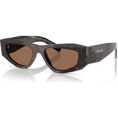 Prada PRB19S 17N06B Γυναικεία Γυαλιά Ηλίου Πολυγωνικά Κοκάλινα Ταρταρούγα με Καφέ Φακό