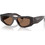 Prada PRB19S 17N06B Γυναικεία Γυαλιά Ηλίου Πολυγωνικά Κοκάλινα Ταρταρούγα με Καφέ Φακό