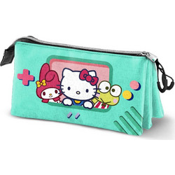 Karactermania Hello Kitty Video Game Κασετίνα με 3 Θήκες Τιρκουάζ 09503