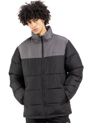 District75 Ανδρικό Μπουφάν Χειμωνιάτικο Puffer Γκρι 225MJA-622-071