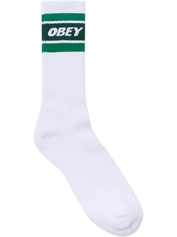 Obey Cooper II Ανδρικές Κάλτσες Ψηλές Λευκές 100260093