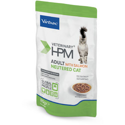 Virbac Veterinary HPM Adult Neutered with Salmon in Gravy 12x85gr