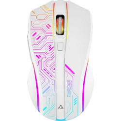 Armaggeddon Mikoyan Foxbat III Cyberpunk Ασύρματο Gaming Ποντίκι RGB 10000 DPI White