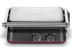 Singer Classic SM 1330IN Τοστιέρα Γκριλιέρα με Αποσπώμενες Πλάκες για 2 Τοστ 1500W