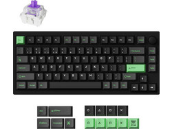 Lemokey P1 HE QMK Ασύρματο Μηχανικό Gaming Πληκτρολόγιο TenKeyLess με Gateron Double-Rail Magnetic Nebula Διακόπτες RGB Black