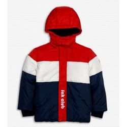 Funky Παιδικό Μπουφάν Χειμωνιάτικο Puffer Αντιανεμικό Κόκκινο Navy Μπλε 226-318112-1