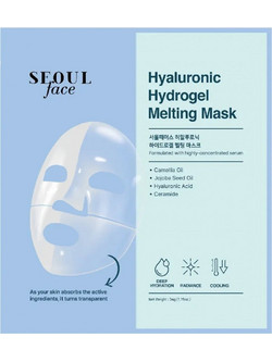 Dermal Seoul Hyaluronic Hydrogel Melting Sheet Μάσκα Προσώπου για Ενυδάτωση με Υαλουρονικό 34gr