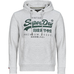 Superdry Ανδρικό Αθλητικό Φούτερ με Κουκούλα Γκρι M2014380A-HIZ