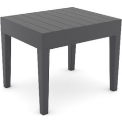 Metaxakis Τετράγωνο Τραπέζι Κήπου Rattan Ανθρακί 45x45x4cm 01-00-2778