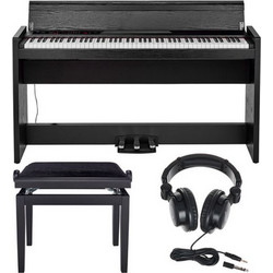 Korg LP-380U RW Set Ηλεκτρικό Πιάνο Όρθιο με 88 Βαρυκεντρισμένα Πλήκτρα Black