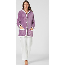 Pen-Ky Gabriela Γυναικεία Ρόμπα Χειμωνιάτικη Fleece Μωβ 23761D5