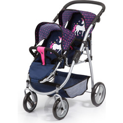 Bayer Καρότσι για Δίδυμα Twin Pram Navy