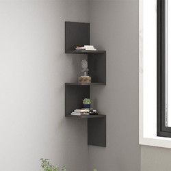 Megapap Zikzak Γωνιακή Βιβλιοθήκη Τοίχου 25x25x105.4cm 0276815 GP052-0236,1
