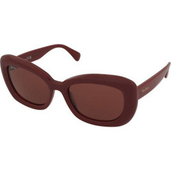 Max Mara MM0170 69S Γυναικεία Γυαλιά Ηλίου Ορθογώνια Κοκάλινα Καφέ με Καφέ Φακό