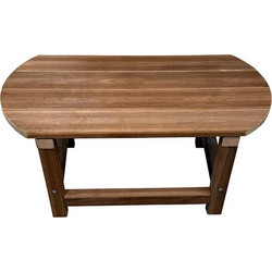 Tesias Wooden Products Οβάλ Τραπέζι Κήπου Μασίφ Ξύλο Καφέ 74x35x36cm 1284