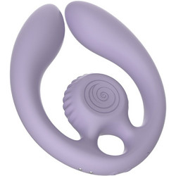 Snail Vibe Gizi Duo Couples Stimulator Διπλός Δονητής για Ζευγάρια με Τηλεχειριστήριο Μωβ