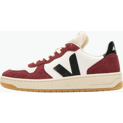 Veja V-10 Ανδρικά Sneakers Λευκά Μπορντό 74670