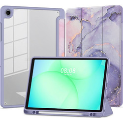 Tech-Protect Smartcase Pen Hybrid Violet Marble (Samsung Galaxy Tab A9+ / A11+)