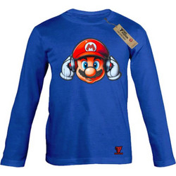 Takeposition Super Mario Music Παιδικό T-Shirt Μακρυμάνικο Royal Blue 214-814-1286
