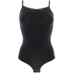 Cotonella Γυναικείο Κορμάκι Slip με Τιραντάκι & Δαντέλα Μαύρο GD265000