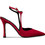 Envie Shoes Γόβες Slingback Δερμάτινες με Λεπτό Ψηλό Τακούνι Κόκκινες E02-22101-90