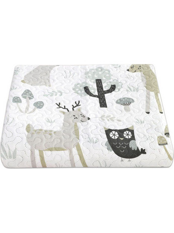 Γαρύφαλλο Παιδικό Κουβερλί Μονό 160x240 Little Animals Λευκό