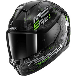 Shark Ridill 2 Molokai Black Silver Green Κράνος Μηχανής Full Face 1540gr