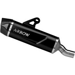 Arrow Τελικό Εξάτμισης για QJ Motor SRT 800 με Σιγαστήρα Black 72650AKN