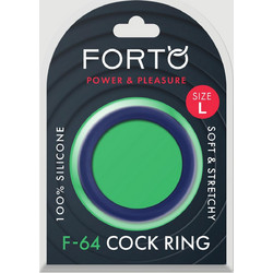 Forto F-64 Wide Large Cock Ring 50mm Blue