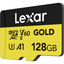 Lexar Gold microSDXC 128GB Class 10 U3 V60 UHS-II A1 280MB/s
