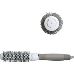 FF Professional CHB1025 Θερμική Βούρτσα Μαλλιών για Ίσιωμα Γκρι 25mm
