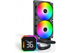 Montech Hyperflow Digital 240 Black Υδρόψυξη CPU 120mm ARGB για Socket 1200 / 1700 / 1851 / 2011 / 2011-3 / 2066 / AM4 / AM5 / 115x