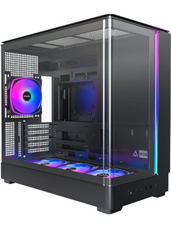 Montech KING 15 Pro Black Mini Tower Κουτί Υπολογιστή RGB με Πλαϊνό Παράθυρο