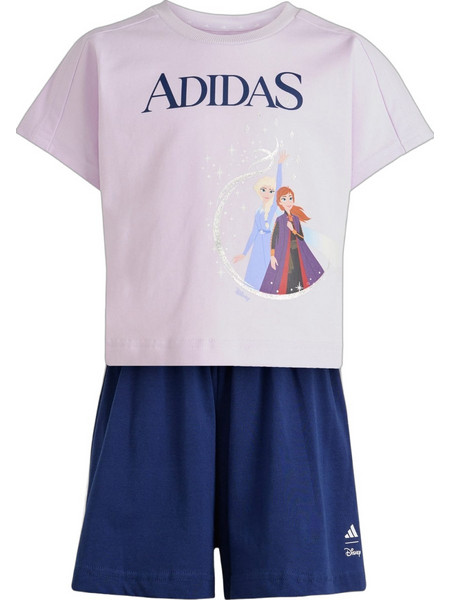 Adidas Disney Frozen Παιδικό Σετ για Κορίτσι Καλοκαιρινό Ροζ Navy Μπλε JZ3578