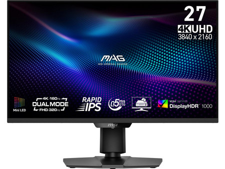 MSI MAG 274UPDF E16M IPS HDR Gaming Monitor 27" 3840x2160 4K UHD 160Hz 0.5ms