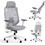SENSE7 Nakai Καρέκλα Διευθυντική με Προσκέφαλο Στήριξη Μέσης Ανάκλιση και Ρυθμιζόμενα Μπράτσα Γκρι 5902659848055