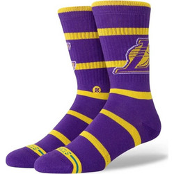 Stance NBA Los Angeles Lakers Prep Ανδρικές Κάλτσες Ψηλές με Σχέδια Μωβ A555C24PLK-PUR
