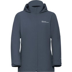 Jack Wolfskin Γυναικείο Μπουφάν Χειμωνιάτικο Softshell Μακρύ Αδιάβροχο Navy Μπλε A63902-C0412