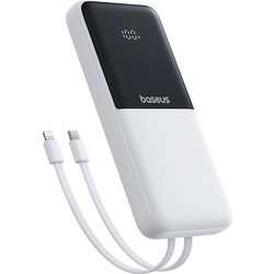 Baseus Lipow Power Bank 10000mAh 22.5W με Θύρα USB-A & Θύρα USB-C White