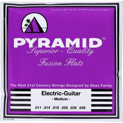 Pyramid Fusion Flats FF1148 Σετ 6 Χορδές Ηλεκτρικής Κιθάρας Pure Nickel 11-48" Medium Tension