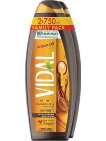 Vidal Argan Oil Nutriente Αφρόλουτρο σε Gel 2x750ml